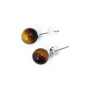 Tiger Eye 925 silver Earrings at unbeatable price D Gem Jewelry