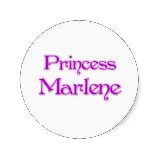 Princess Marlene Round Sticker
