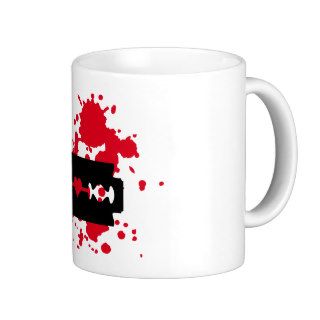 Razor Blade love blood Coffee Mugs