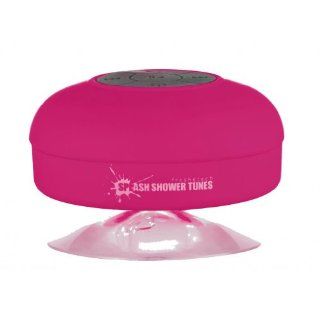 Splash Shower Tunes by FRESHeTECH   Waterproof Bluetooth Wireless Shower Speaker Portable Speakerphone (Pink) Cell Phones & Accessories