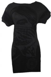 Obey Zapatista Women's Tee Dress (Comes In Graphite And White) (Medium, Graphite)