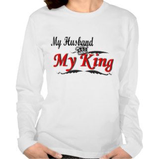 My Husband, My King Black & Red Long Sleeve T Shir Shirt