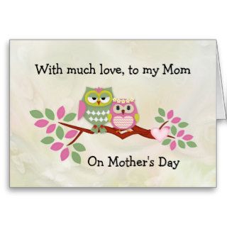 Mama Owl Mother's Day Card