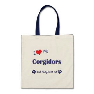 I Love My Corgidors (Multiple Dogs) Bags
