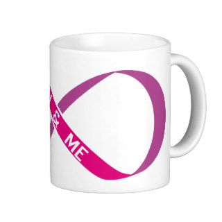 pink infinity sign with you and me text mugs