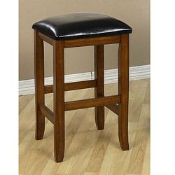 Mission style 24 inch Oak Counter Stools (Set of 2) Bar Stools