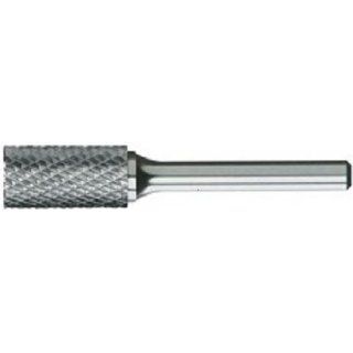Easy Abrasives SA 43L3 Cylinder Shape Carbide Bur, Double Cut, Plain End, 1/8" Cutting Diameter, 9/16" Cutting Length, 3" Overall Length