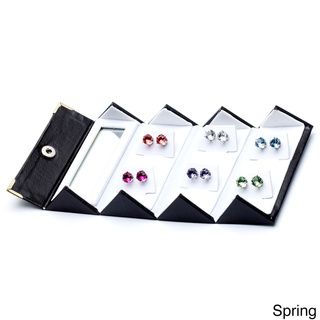 Alexa Starr 6 pair 8 mm Crystal Stud Earrings Made with Swarovski Elements Alexa Starr Fashion Earrings
