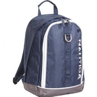 Nautica Luggage Navigator Backpack, Navy/White, One Size Clothing
