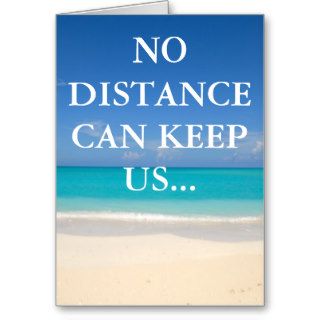 Long Distance Love Affair Greetings Card