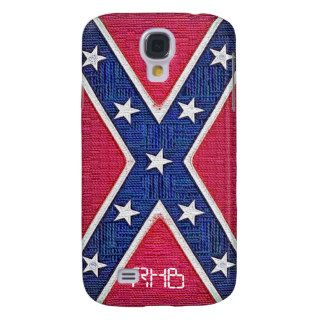 Stitched Look Redneck Flag   Add your initials Galaxy S4 Case