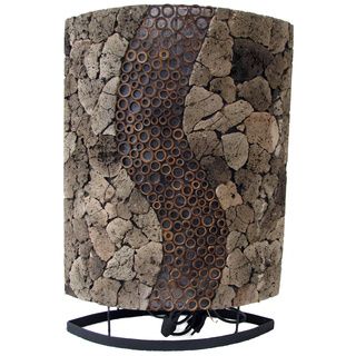 Lava Stone RAS Oval Table Lamp (Indonesia) Table Lamps