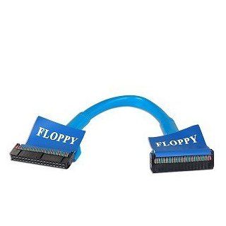 Link Depot Round Floppy Drive Cable (18 Inch, Blue, Bulk Packaging) Electronics