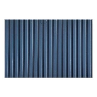 Illustrative Blue aluminum siding Poster