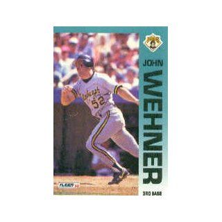 1992 Fleer #573 John Wehner UER/(Actually played for/Carolina in Sports Collectibles