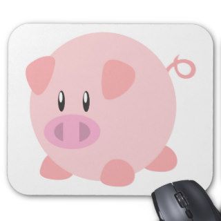 Cute Pig T Shirt, Shirts, Pig Gifts, Art, Posters Mouse Pad