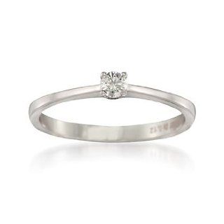 .12 Carat Diamond Solitaire Ring in 14kt White Gold. Size 6 Jewelry