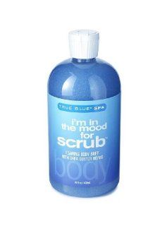 Bath and Body Works True Blue Spa I'M IN THE MOOD FOR SCRUB with Shea Butter Beads 16 FL OZ Health & Personal Care