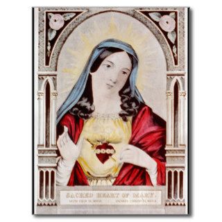 Sacred Heart of Mary Post Cards