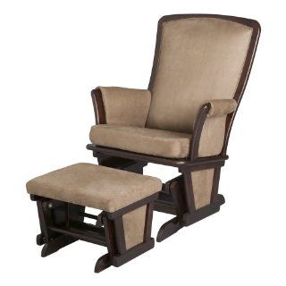 Delta Upholstered Glider and Ottoman, Cherry  Nursery Gliders  Baby