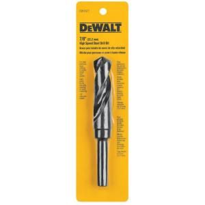 DEWALT 7/8 in. Black Oxide Reduced Shank Drill Bit DW1627