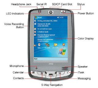 HP iPAQ Pocket PC hx2110   Handheld   Windows Mobile 2003 SE   3.5" color TFT ( 240 x 320 ) Electronics