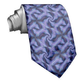 Midnight Blue and Purple Violet Swirl Neck Tie