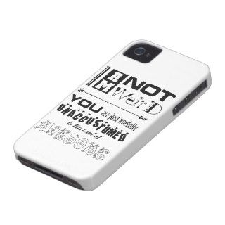 I'm Not Weird iPhone 4 Barely There Universal Case iPhone 4 Covers