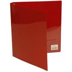 Red Clear Grid 0.75 inch Binders (Case of 12) Presentation Binders