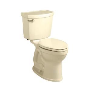 American Standard Champion 4 Max Right Height 2 piece High Efficiency 1.28 GPF Round Toilet in Bone 231BA104.021