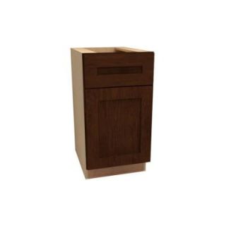 Home Decorators Collection Assembled 15x28.5x21 in. Desk Height Base Cabinet with Single Door in Franklin Manganite Glaze DDO15R FMG