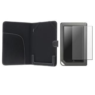 Leather Case/ Screen Protector for Barnes & Noble Nook Color Eforcity e Book Reader Accessories