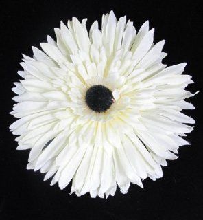 Large Ivory Daisy Flower Hair Clip  Beauty