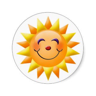 Smiling Sun Stickers