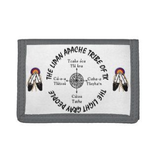 Lipan Apache Tribe Light Grey People Wallet