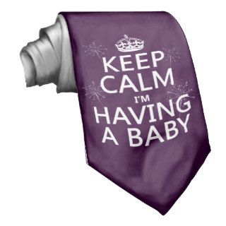 Keep Calm I'm Having A Baby (any color) Neck Ties