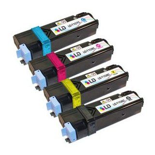 LD © Compatible Alternatives to Dell 2135cn & 2130cn Set of 4 HY Replacement Laser Toner Cartridges 1 each of Black T106C (330 1436), Cyan T107C (330 1437), Magenta T109C (330 1433), Yellow T108C (330 1438) by LD Products Electronics
