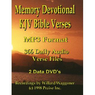 Memory Devotional KJV Bible Verses 366 Daily Audio Verse 35, 000 files on data 2 DVD Willard Waggoner Books