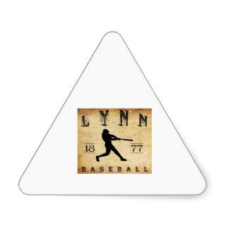 1877 Lynn Massachusetts Baseball Triangle Sticker