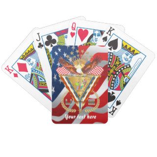 Patriotic or Veteran View Artist Comments Below Playing Cards