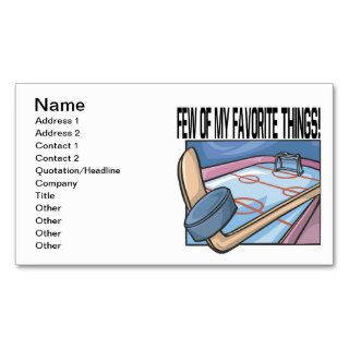 Few Of My Favorite Things Business Card Template