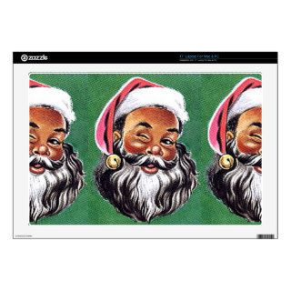 Ethnic Black African American Santa Claus Skins For 17" Laptops