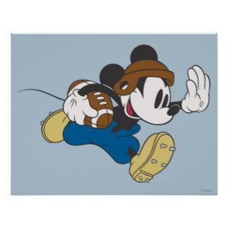Mickey Mouse Football Player 4 Print