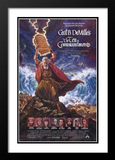 The Ten Commandments 32x45 Framed and Double Matted Movie Poster   A 1989   Artwork