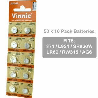 500 pcs Vinnic Size LR69 371 AG6 SR920W Alkaline Watch Battery FAST USA SHIP Health & Personal Care