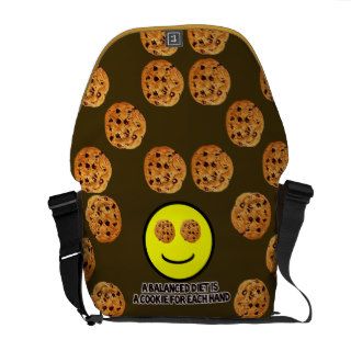 A Balanced Diet is a Cookie For Each Hand Bag Courier Bag