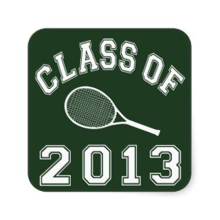 Class Of 2013 Tennis Stickers