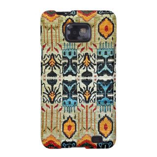 Ethnic Tribal Bohemian Handwoven Ikat Textile Asia Samsung Galaxy S2 Covers