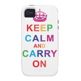 Keep Calm in Rainbow iPhone 4 Cases