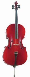Becker 375 Prelude Lam Cello 3/4 , Red Brown Satin Finish Musical Instruments